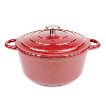 New Product Cast Iron Enameled Round Cooking Pot Dutch Oven Casserole Cocotte